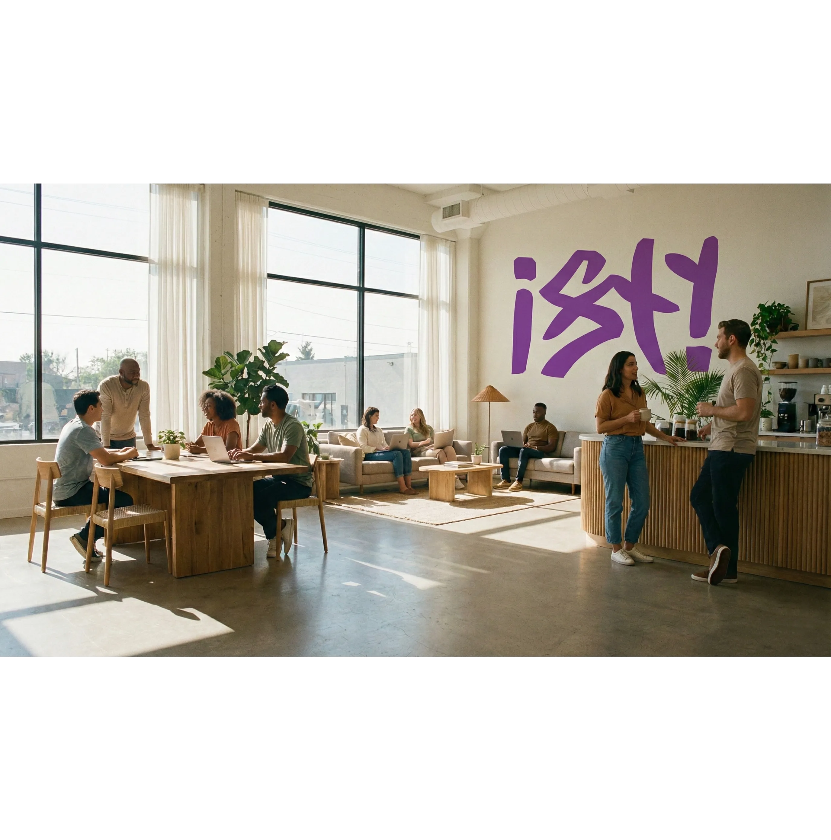 Современное рабочее пространство с ноутбуком и книгами — ИИ-автоматизация Isty